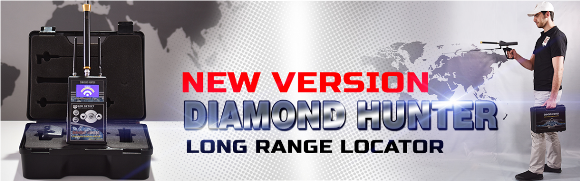 Diamond Hunter long rage , détecteur de diamant et pierre précieuse longue ditance,Univer Detection service
